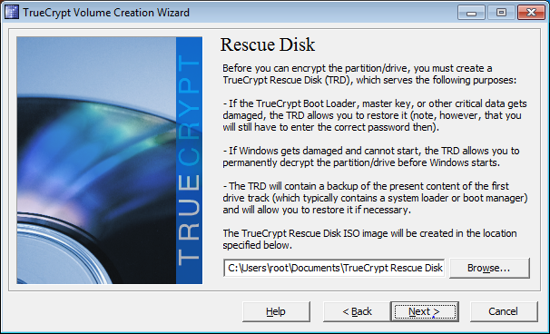 truecrypt decrypt without rescue disk
